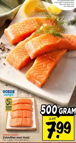 Vomar Voordeelmarkt Zalmfilet met Huid aanbieding