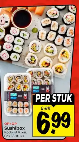 Vomar Voordeelmarkt Sushibox Kodo of Kikai aanbieding