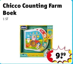 Kruidvat Chicco Counting Farm Boek aanbieding