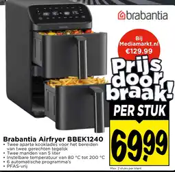 Vomar Voordeelmarkt Brabantia Airfryer BBEK1240 aanbieding