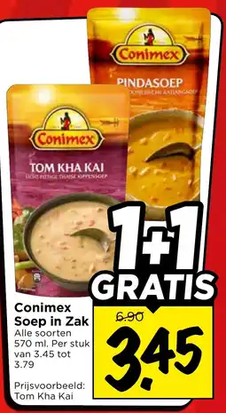 Vomar Voordeelmarkt Conimex Soep in Zak aanbieding