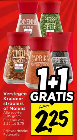 Vomar Voordeelmarkt Verstegen Kruidenstrooiers of Molens aanbieding