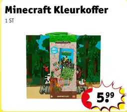 Kruidvat Minecraft Kleurkoffer aanbieding