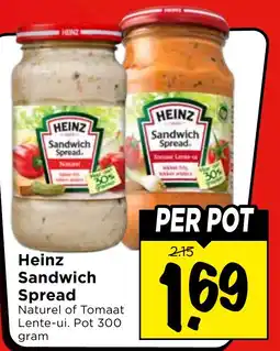 Vomar Voordeelmarkt Heinz Sandwich Spread aanbieding