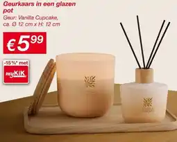 Kik Geurkaars in een Glazen Pot aanbieding