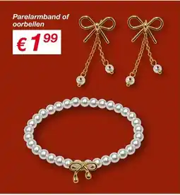 Kik Parelarmband of Oorbellen aanbieding