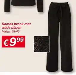 Kik Dames Broek met Wijde Pijpen aanbieding