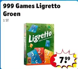Kruidvat 999 Games Ligretto Groen aanbieding