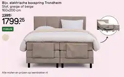 Leen Bakker Elektrische Boxspring Trondheim aanbieding