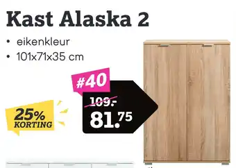 Leen Bakker Kast Alaska 2 aanbieding