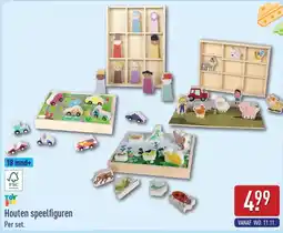 ALDI Houten speelfiguren aanbieding