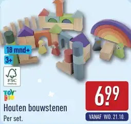 ALDI Toyino Houten bouwstenen aanbieding