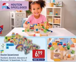 ALDI Toyino Houten bouwstenen aanbieding