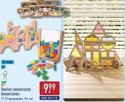 ALDI Houten sensorische bouwstenen aanbieding