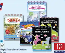 ALDI Magisch kras- of waterkleurboek aanbieding