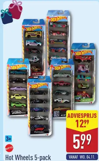 ALDI Hot Wheels 5-pack aanbieding