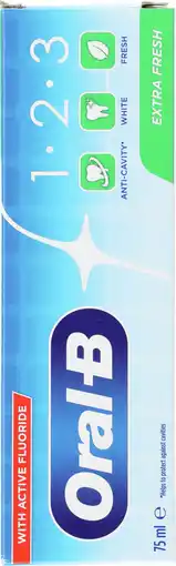 Dirk Oral-B Tandpasta 123 extra fresh aanbieding