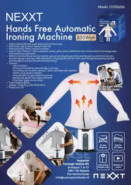 Dirk Nexxt Strijk en droogmachine aanbieding