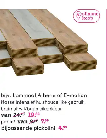 Leen Bakker Laminaat Athene of E-motion aanbieding