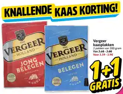 Hoogvliet Vergeer kaasplakken aanbieding