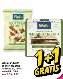 Hoogvliet Alle Wasa sandwich of delicate crisp aanbieding