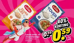 Hoogvliet Alle Lassie tover- of zilvervliesrijst aanbieding