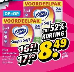 Hoogvliet Edet toiletpapier aanbieding