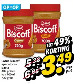 Hoogvliet Alle Lotus Biscoff speculoos-pasta aanbieding