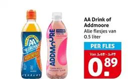 Hoogvliet Alle AA Drink of Addmoore aanbieding