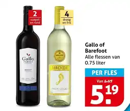 Hoogvliet Alle Gallo of Barefoot aanbieding