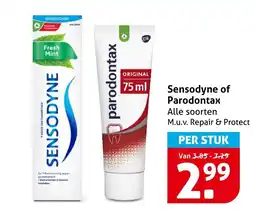 Hoogvliet Alle Sensodyne of Parodontax aanbieding