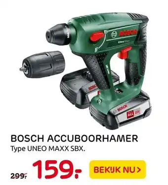 Praxis Bosch Accuboorhamer aanbieding