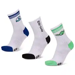 Foot Locker Happy Socks Crew 3 Pack Sokken Unisex - Wit - Maat 41-46 - Katoen aanbieding
