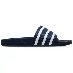 Foot Locker Adidas adilette Slippers en Sandalen Heren - Blauw - Maat 47 - Mesh/Synthetisch aanbieding