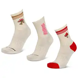 Foot Locker Happy Socks Crew 3 Pack Sokken Unisex - Wit - Maat 41-46 - Katoen aanbieding