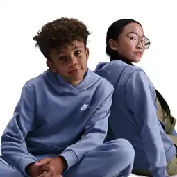 Foot Locker Nike Club Hoodies Kinder - Blauw - Maat 128 - 137 CM - Katoen Fleece aanbieding