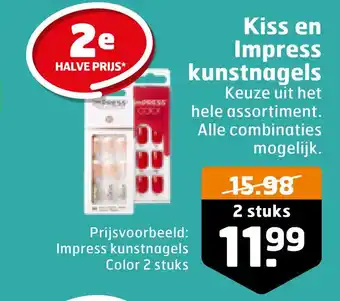 Trekpleister Kiss en Impress kunstnagels aanbieding