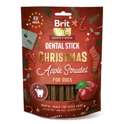 Zooplus 3x250g appelstrudel Brit Care Dental Stick Kerst editie hondensnacks aanbieding