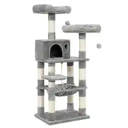 Zooplus Feandrea Krabpaal, lichtgrijs 55x45x143cm aanbieding