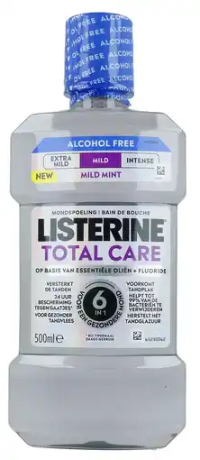 De Online Drogist Listerine Total Care Mild Mint Mondspoeling Alcoholvrij aanbieding