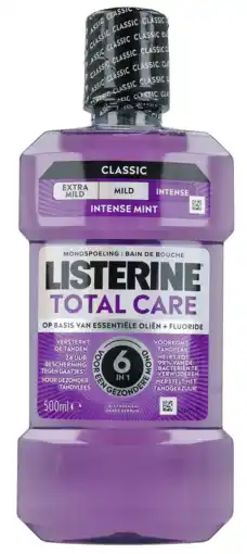 De Online Drogist Listerine Total Care Intense Mint Mondspoeling 500ML aanbieding