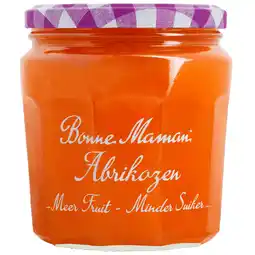 Dekamarkt Bonne Maman Fruitbeleg meer fruit minder suiker abrikoos aanbieding
