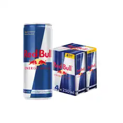 Dekamarkt Red Bull Energy drink 4x25 cl aanbieding
