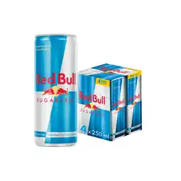Dekamarkt Red Bull Energy drink sugar free 4x25 cl aanbieding