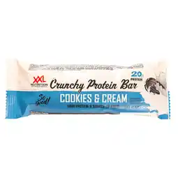 Dekamarkt XXL Nutrition Crunchy protein bar cookies & cream aanbieding