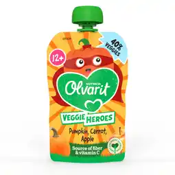 Dekamarkt Olvarit Veggies 12+ maanden appel-pompoen-wortel aanbieding