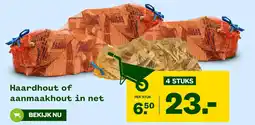 Welkoop Haardhout of aanmaakhout in net aanbieding