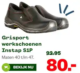 Welkoop Grisport werkschoenen Instap S1P aanbieding