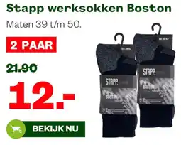 Welkoop Stapp werksokken Boston aanbieding
