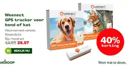 Welkoop Weenect GPS tracker voor hond of kat aanbieding